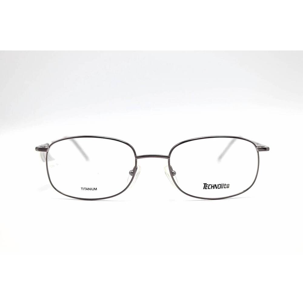 NEW TECHNOLITE unisex tlf517 oval eyeglasses in gunmetal